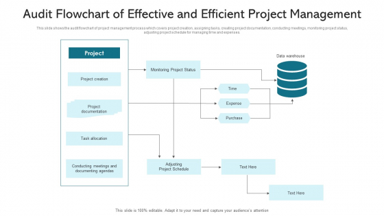 Audit Flowchart Of Effective And Efficient Project Management Ppt PowerPoint Presentation File Demonstration PDF Audit Flowchart Of Effective And Efficient Project Management Ppt PowerPoint Presentation File Demonstration PDF