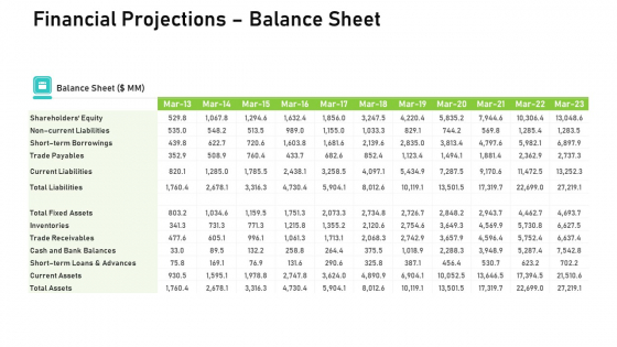 Audit For Financial Investment Financial Projections Balance Sheet Portrait PDF Audit For Financial Investment Financial Projections Balance Sheet Portrait PDF