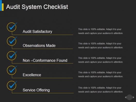 Audit System Checklist Ppt PowerPoint Presentation Show Audit System Checklist Ppt PowerPoint Presentation Show