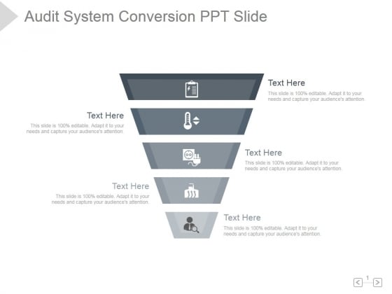 Audit System Conversion Ppt PowerPoint Presentation Slide