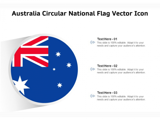Australia Circular National Flag Vector Icon Ppt PowerPoint Presentation File Slides PDF