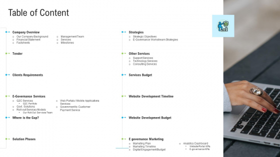 Automated Government Procedures Table Of Content Ppt Model PDF Automated Government Procedures Table Of Content Ppt Model PDF