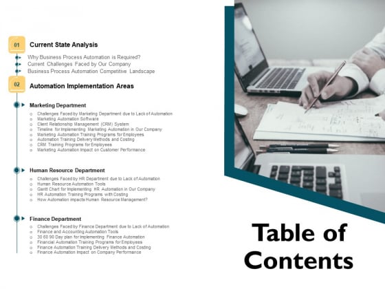 Automatically Controlling Process Table Of Contents Brochure PDF Automatically Controlling Process Table Of Contents Brochure PDF