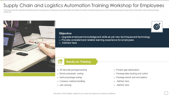 Automating Supply Chain Supply Chain And Logistics Automation Training Workshop For Employees Portrait PDF Automating Supply Chain Supply Chain And Logistics Automation Training Workshop For Employees Portrait PDF