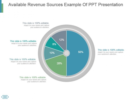 Available Revenue Sources Example Of Ppt Presentation