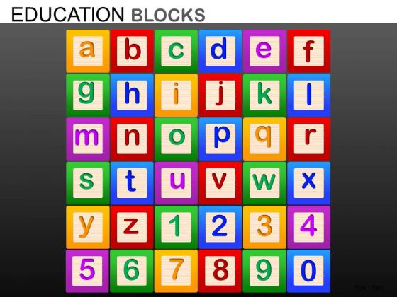 A To Z And 0 To 9 Blocks PowerPoint Templates A To Z And 0 To 9 Blocks PowerPoint Templates