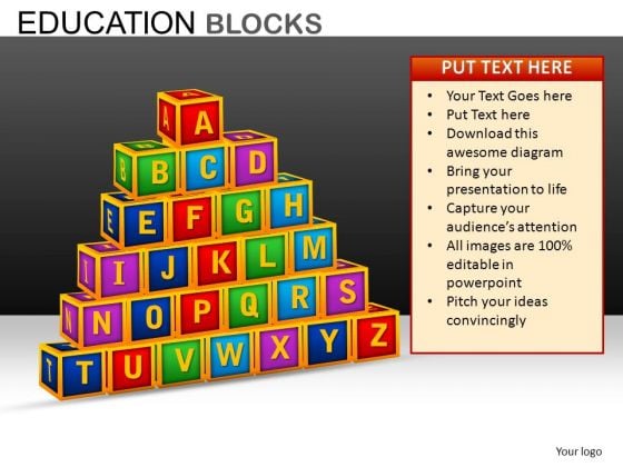 A To Z Blocks PowerPoint Templates Download A To Z Blocks PowerPoint Templates Download