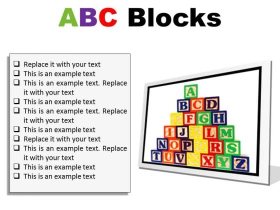 Abc Blocks Education PowerPoint Presentation Slides F Abc Blocks Education PowerPoint Presentation Slides F