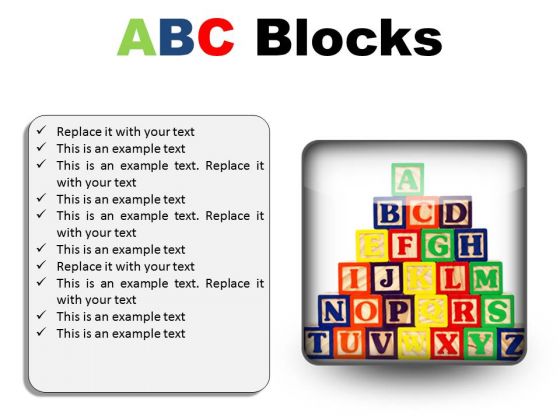 Abc Blocks Education PowerPoint Presentation Slides S Abc Blocks Education PowerPoint Presentation Slides S