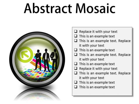 Abstract Mosaic Business PowerPoint Presentation Slides Cc