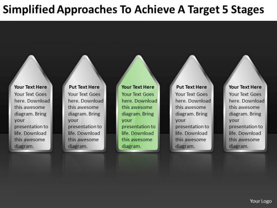 Achieve Target 5 Stages How Write Business Plan Template Free PowerPoint Templates Achieve Target 5 Stages How Write Business Plan Template Free PowerPoint Templates