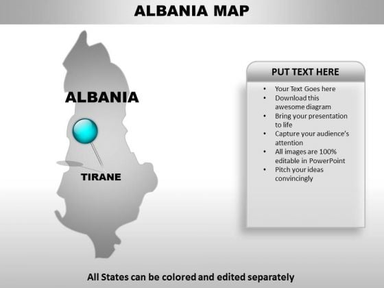 Albania Country PowerPoint Maps Albania Country PowerPoint Maps