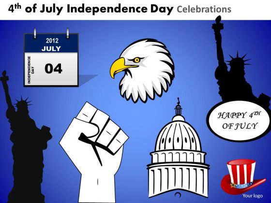 American Independence Icons PowerPoint Slides American Independence Icons PowerPoint Slides