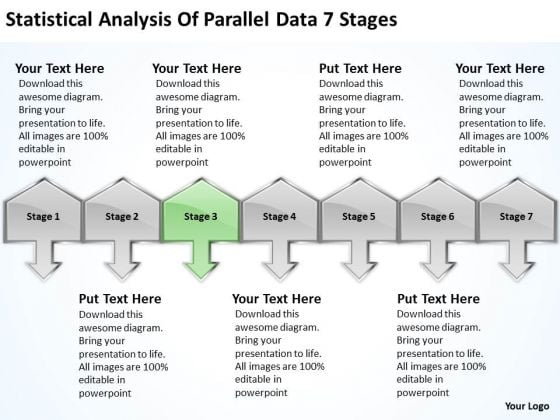Analysis Of Parallel Data 7 Stages Ppt Franchise Business Plan Sample PowerPoint Slides