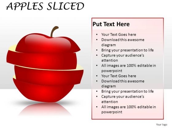 Apple A Day Sliced PowerPoint Slides And Ppt Diagram Templates Apple A Day Sliced PowerPoint Slides And Ppt Diagram Templates