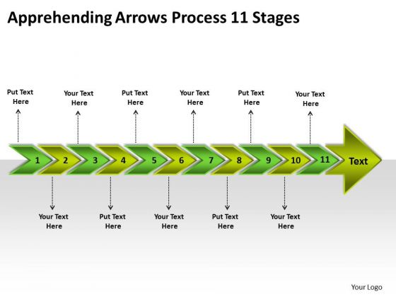 Apprehending Arrows Process 11 Stages Tech Support Business PowerPoint Slides Apprehending Arrows Process 11 Stages Tech Support Business PowerPoint Slides