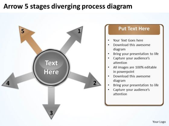 Arrow 5 Stages Diverging Process Diagram Circular PowerPoint Templates Arrow 5 Stages Diverging Process Diagram Circular PowerPoint Templates
