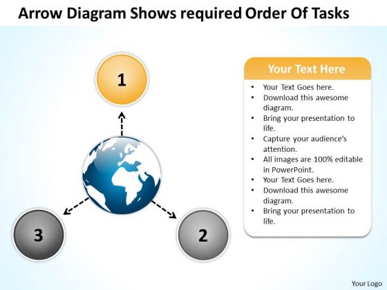 Arrow Diagram Shows Required Order Of Tasks Arrows Process Software PowerPoint Templates