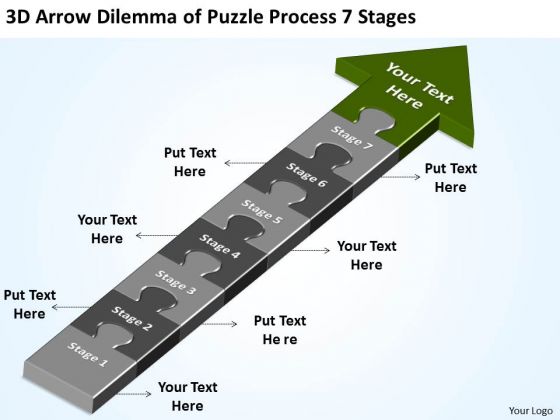 Arrow Dilemma Of Puzzle Process 7 Stages Steps For Writing Business Plan PowerPoint Slides Arrow Dilemma Of Puzzle Process 7 Stages Steps For Writing Business Plan PowerPoint Slides