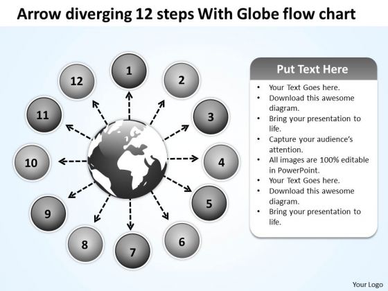 Arrow Diverging 12 Steps With Globe Flow Chart Ppt Circular Network PowerPoint Slides Arrow Diverging 12 Steps With Globe Flow Chart Ppt Circular Network PowerPoint Slides