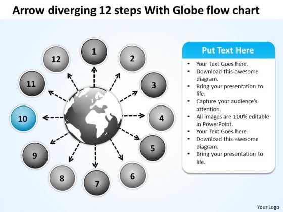 Arrow Diverging 12 Steps With Globe Flow Chart Target Network PowerPoint Templates Arrow Diverging 12 Steps With Globe Flow Chart Target Network PowerPoint Templates