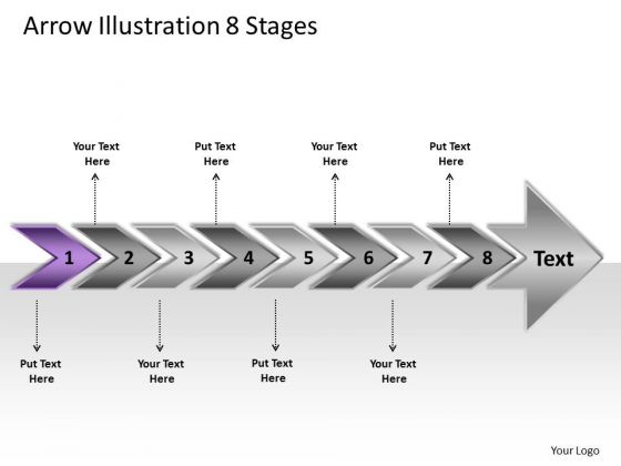 Arrow Illustration 8 Stages Flow Chart Slides PowerPoint Arrow Illustration 8 Stages Flow Chart Slides PowerPoint