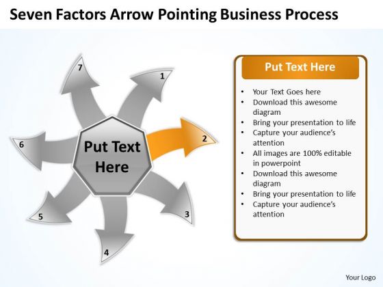 Arrow Pointing World Business PowerPoint Templates Process Arrow Radial Diagram Slides