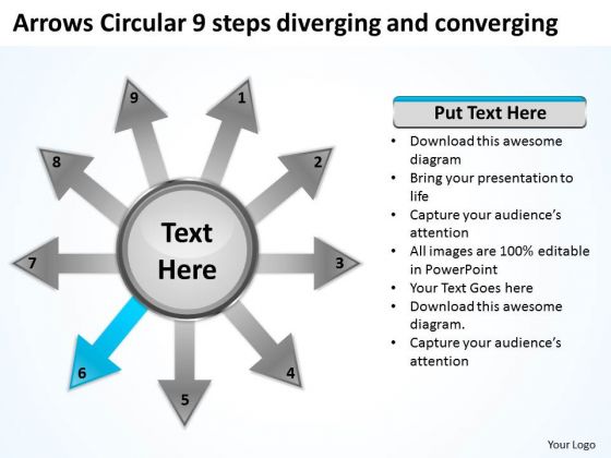 Arrows Circular 9 Steps Diverging And Converging Process Network PowerPoint Slides Arrows Circular 9 Steps Diverging And Converging Process Network PowerPoint Slides