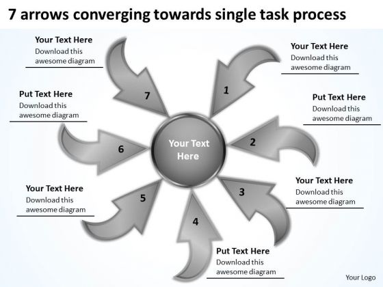 Arrows Converging Towards Single Task Process Circular Flow Network PowerPoint Templates Arrows Converging Towards Single Task Process Circular Flow Network PowerPoint Templates
