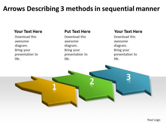 Arrows Describing 3 Methods Sequential Manner Electrical Circuit Design PowerPoint Templates Arrows Describing 3 Methods Sequential Manner Electrical Circuit Design PowerPoint Templates