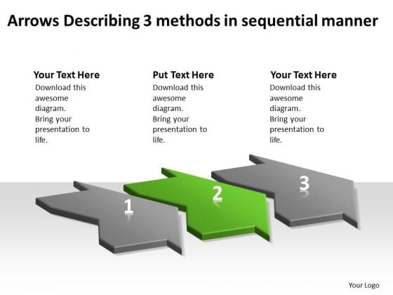 Arrows Describing 3 Methods Sequential Manner Flow Charts Vision PowerPoint Templates Arrows Describing 3 Methods Sequential Manner Flow Charts Vision PowerPoint Templates