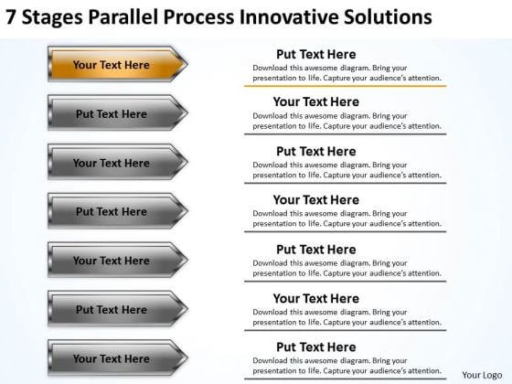 Arrows For PowerPoint Free 7 Stages Parallel Process Innovative Solutions Slides Arrows For PowerPoint Free 7 Stages Parallel Process Innovative Solutions Slides