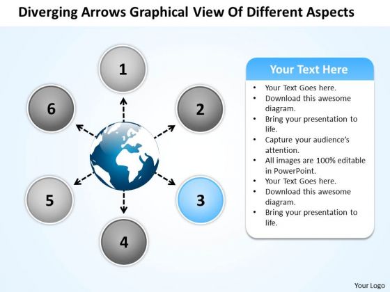 Arrows Graphical View Of Different Aspects Arrow Circular Network PowerPoint Templates