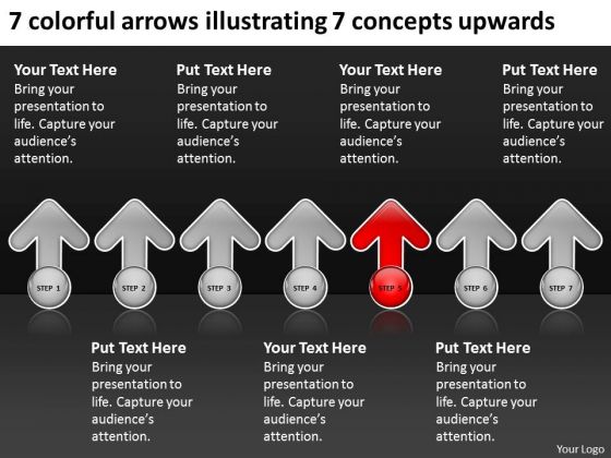 Arrows Illustrating Concepts Upwards How To Write Out Business Plan PowerPoint Slides