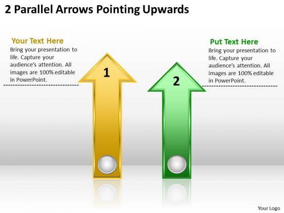 Arrows PowerPoint 2 Parallel Pointing Upwards Templates Arrows PowerPoint 2 Parallel Pointing Upwards Templates