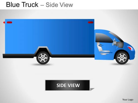 Art Blue Truck Side View PowerPoint Slides And Ppt Diagram Templates Art Blue Truck Side View PowerPoint Slides And Ppt Diagram Templates