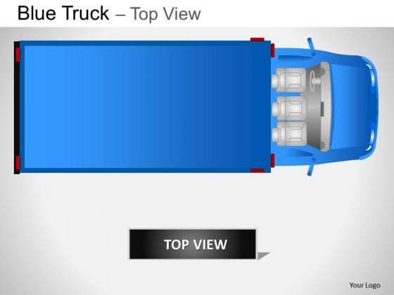 Art Blue Truck Top View PowerPoint Slides And Ppt Diagram Templates Art Blue Truck Top View PowerPoint Slides And Ppt Diagram Templates