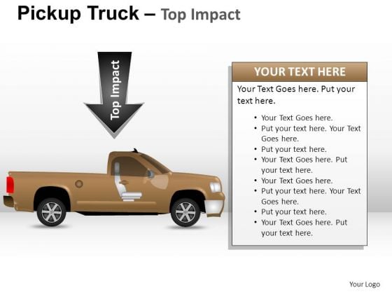 Assist Pickup Brown Truck Side View PowerPoint Slides And Ppt Diagram Templates Assist Pickup Brown Truck Side View PowerPoint Slides And Ppt Diagram Templates