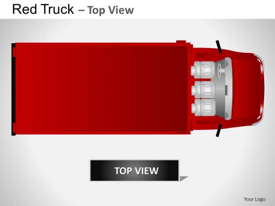 Attraction Red Truck Top View PowerPoint Slides And Ppt Diagram Templates Attraction Red Truck Top View PowerPoint Slides And Ppt Diagram Templates
