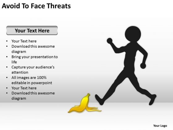 Avoid To Face Threats Ppt Template For Writing Business Plan PowerPoint Templates