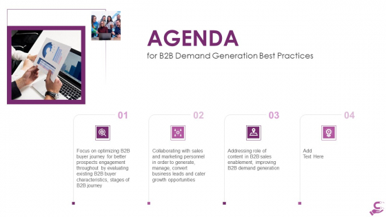 B2B Demand Generation Best Practices AGENDA For B2B Demand Generation Best Practices Background PDF B2B Demand Generation Best Practices AGENDA For B2B Demand Generation Best Practices Background PDF