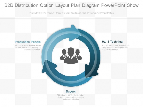 B2B Distribution Option Layout Plan Diagram Powerpoint Show