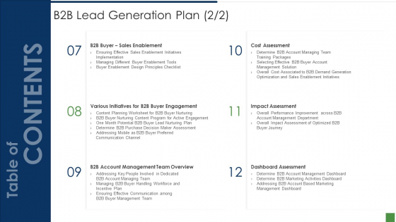 B2B Lead Generation Plan B2b Lead Generation Plan Assessment Guidelines PDF B2B Lead Generation Plan B2b Lead Generation Plan Assessment Guidelines PDF