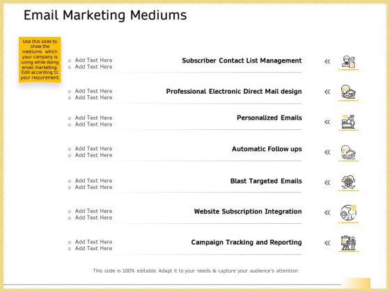 B2B Marketing Email Marketing Mediums Ppt Gallery Files PDF