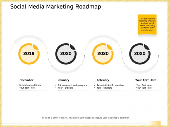 B2B Marketing Social Media Marketing Roadmap Background PDF B2B Marketing Social Media Marketing Roadmap Background PDF