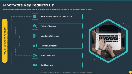 BI Software Key Features List BI Transformation Toolset Icons PDF BI Software Key Features List BI Transformation Toolset Icons PDF