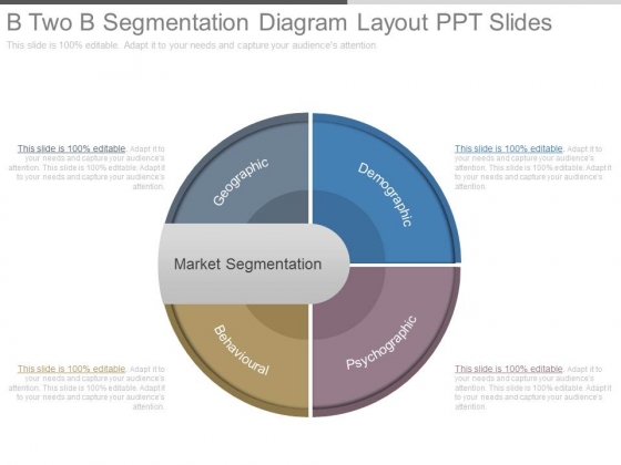 B Two B Segmentation Diagram Layout Ppt Slides B Two B Segmentation Diagram Layout Ppt Slides