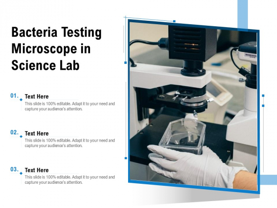 Bacteria Testing Microscope In Science Lab Ppt PowerPoint Presentation File Deck PDF Bacteria Testing Microscope In Science Lab Ppt PowerPoint Presentation File Deck PDF