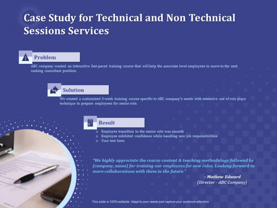 Balancing Technical And Non Technical Skill Development Case Study For Technical And Non Technical Sessions Services Guidelines PDF Balancing Technical And Non Technical Skill Development Case Study For Technical And Non Technical Sessions Services Guidelines PDF