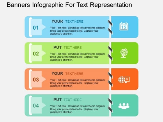 Banners Infographic For Text Representation Powerpoint Templates Banners Infographic For Text Representation Powerpoint Templates